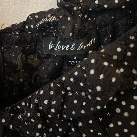 NWOT For Love and Lemons Lelia Mini Dress in Black - Picture 5 of 6